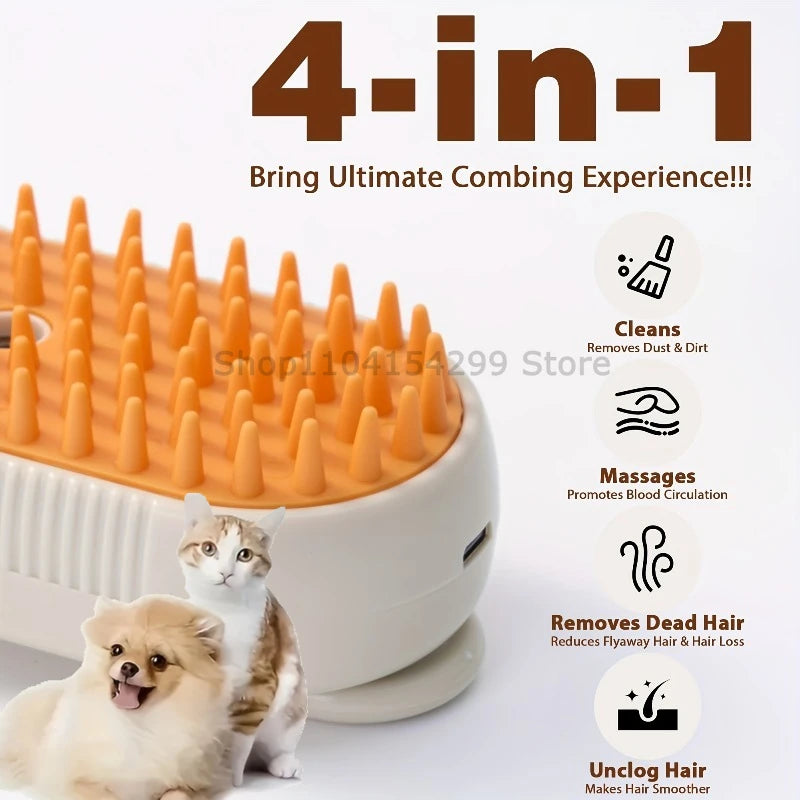 Cepillo de vapor para perros y gatos